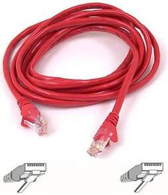 Alt view image 2 of 2 - Belkin A3L791-05-RED 5 ft. Cat 5E Red Patch Cable