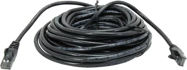 Alt view image 2 of 3 - Belkin A3L980-30-BLK-S 30 ft. Cat 6 Black UTP Patch Cable