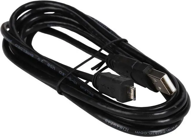 Alt view image 2 of 3 - Belkin F3U151B06 Black USB Cable