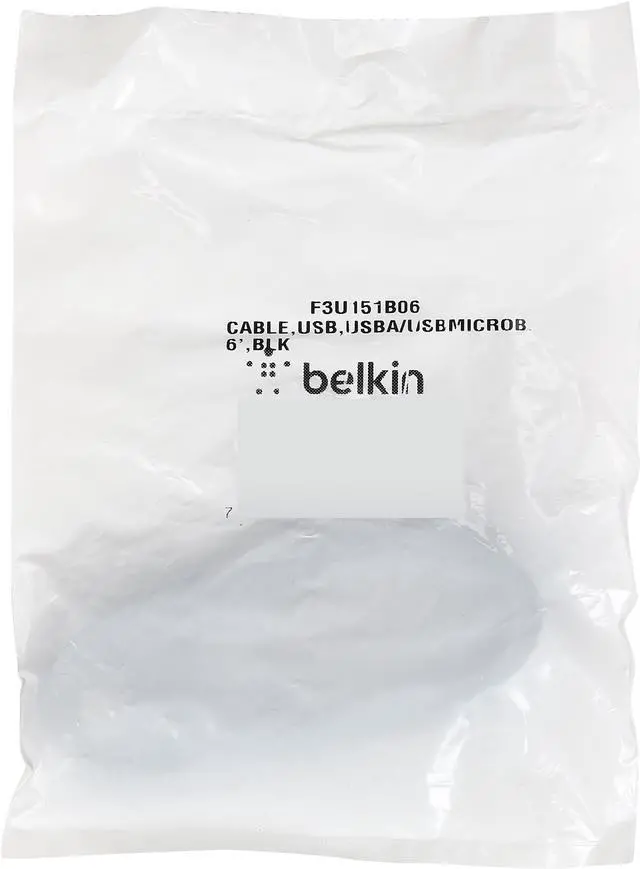 Alt view image 3 of 3 - Belkin F3U151B06 Black USB Cable