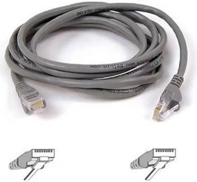 Alt view image 3 of 3 - Belkin A3L791-20-S 20 ft. Cat 5E Gray Patch Cable