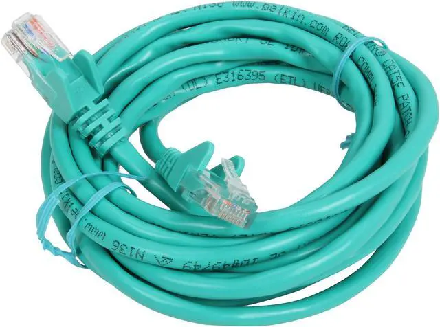 Alt view image 2 of 3 - Belkin A3L791-10-GRN-S 10 ft. Cat 5E Green Patch Cable
