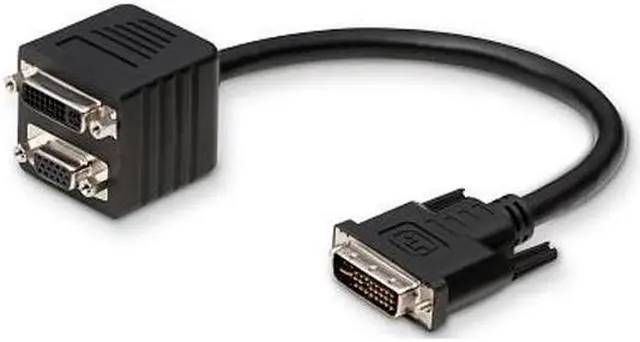 Alt view image 2 of 2 - Belkin F2E7900-01-DV Left Connector Type: 29 pin DVI-Integrated (Dual-Link) Right Connector Type: 24 pin DVI-Digital (Dual-Link) Male to Female ANALOG/DIGITAL SPLTR - 1 DVII(MDL)HD15F/DVID(FDL) Cable