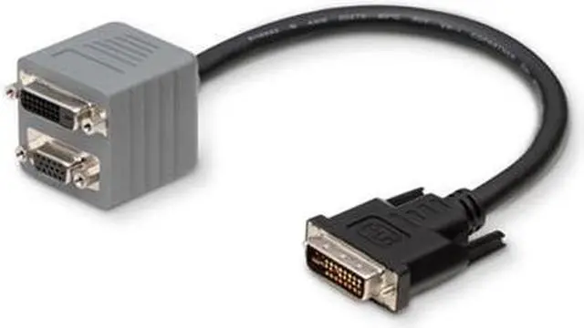 Main image of Belkin F2E7900-01-DV Left Connector Type: 29 pin DVI-Integrated (Dual-Link) Right Connector Type: 24 pin DVI-Digital (Dual-Link) Male to Female ANALOG/DIGITAL SPLTR - 1 DVII(MDL)HD15F/DVID(FDL) Cable