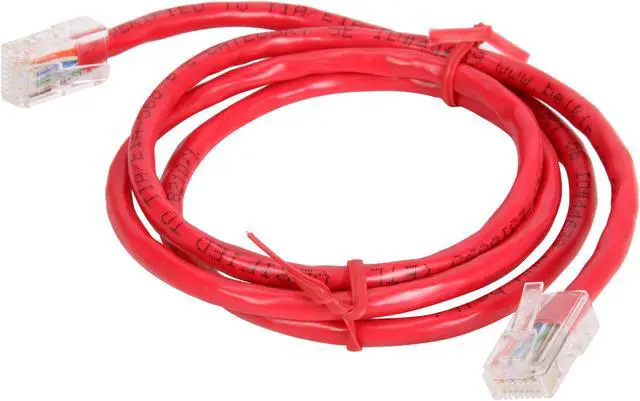 Alt view image 2 of 3 - Belkin A3L791-03-RED 3 ft. Cat 5E Red LAN UTP RJ45M/RJ45M CAT5E Patch Cable 4PAIR