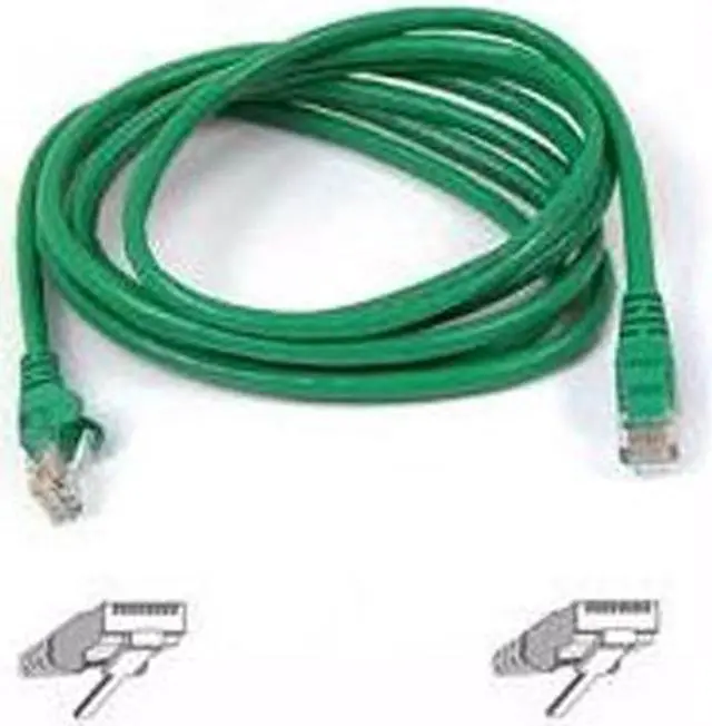 Alt view image 2 of 2 - Belkin A3L980-08-GRN-S                           8 ft. Cat 6 Green CAT6 RJ45M/RJ45M Green  Patch Cable