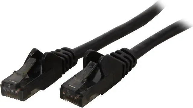 Main image of Belkin A3L980-04-BLK-S 4 ft. Cat 6 Black CAT6 UTP RJ45M/RJ45M Snagless Black Patch Cable