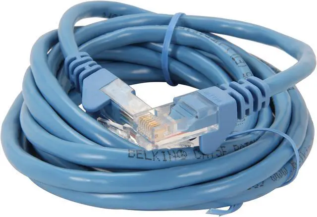 Alt view image 2 of 3 - Belkin A3L791-08-BLU-S 8 ft. Cat 5E Blue UTP RJ45M/RJ45M Snagless  Patch Cable