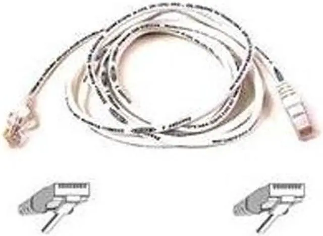 Alt view image 2 of 2 - Belkin A3L980-15-WHT-S 15 ft. Cat 6 White UTP RJ45M/RJ45M Snagless  Patch Cable