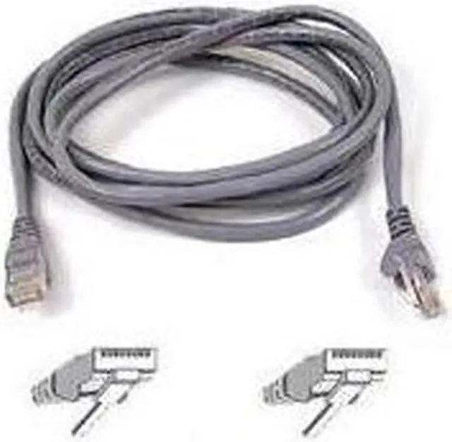 Alt view image 2 of 2 - Belkin A3L781-10 10 ft. Cat 5E Grey CAT5e RJ45(M-M)  Patch Cable