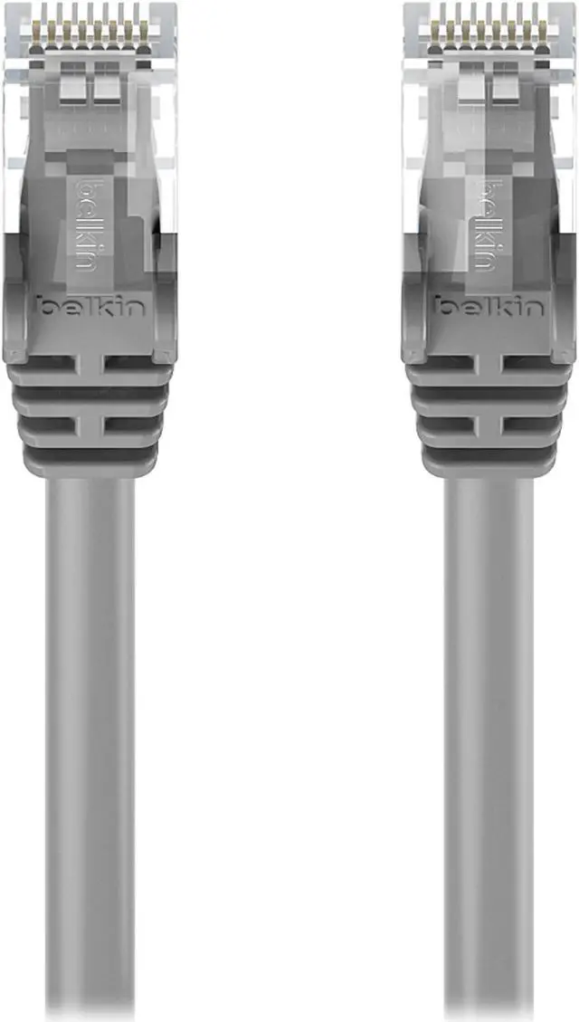 Alt view image 2 of 3 - Belkin A3L980B50-S 50 ft. Cat 6 Gray UTP RJ45M/RJ45M Snagless Patch Cable