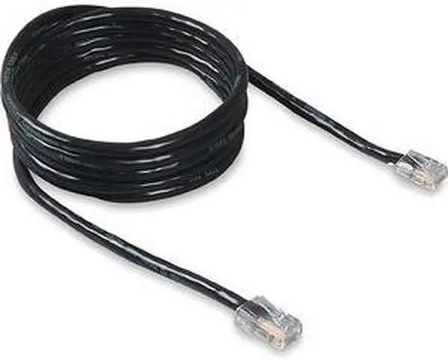 Main image of Belkin A3L781-07-BLK 7 ft. Cat 5E Black RJ45M/RJ45M Snagless Patch Cable