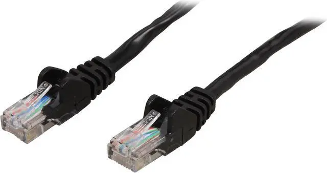 Main image of Belkin A3L791B07-BLK-S 7 ft. Cat 5E Black UTP RJ45M/RJ45M Snagless Patch Cable