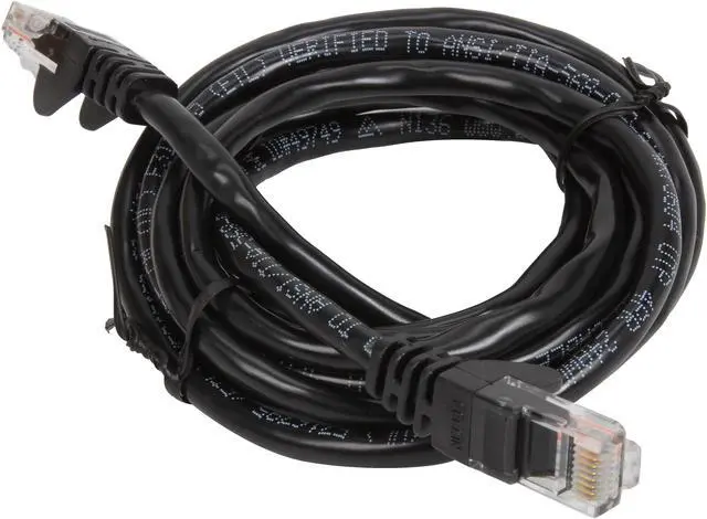 Alt view image 2 of 3 - Belkin A3L791B07-BLK-S 7 ft. Cat 5E Black UTP RJ45M/RJ45M Snagless Patch Cable