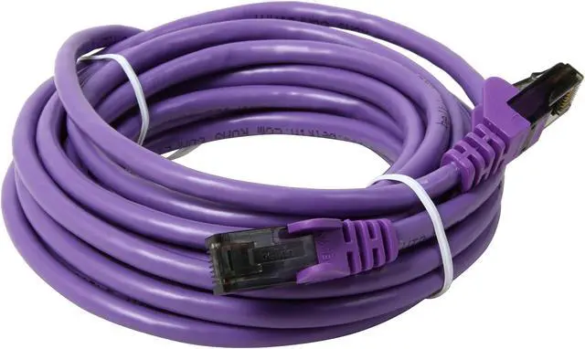 Alt view image 2 of 3 - Belkin A3L980-14-PUR-S 14 ft. Cat 6 Purple RJ45M/RJ45M Snagless  Patch Cable