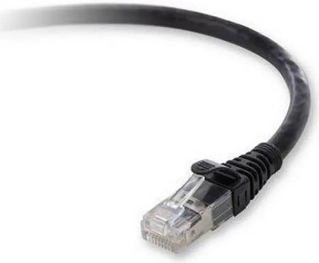 Alt view image 2 of 2 - BELKIN F2CP003-03BK-LS 3ft. Cat 6 RJ45M Black Snagless Patch Cable
