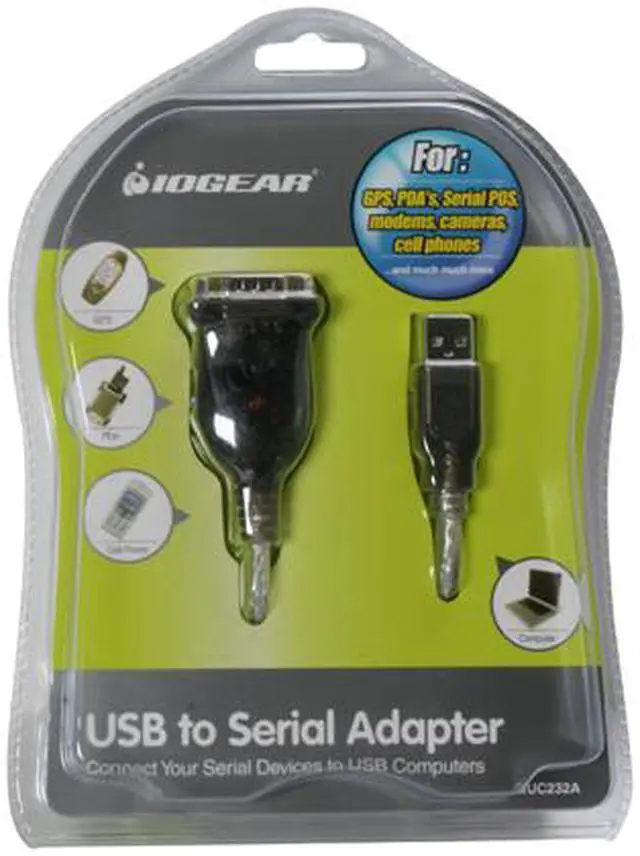 Alt view image 3 of 3 - IOGEAR Model GUC232A 16" USB to Serial RS-232 Adapter