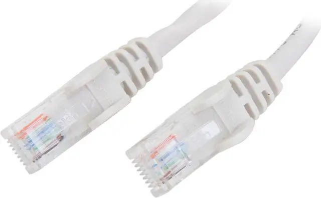 Main image of Belkin A3L791-03-WHT-S 3 ft. Cat 5E White UTP RJ45M/RJ45M Snagless Patch Cable