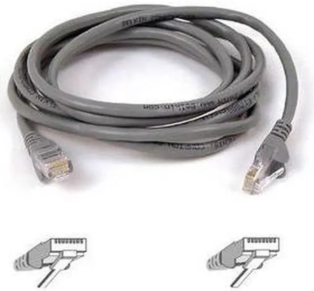 Main image of Belkin A3L791-12-S 12 ft. Cat 5E Gray UTP RJ45M/RJ45M Patch Cable