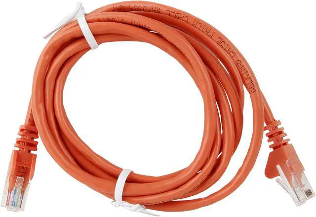 Alt view image 2 of 3 - Belkin A3L791-06-ORG-S 6 ft. Cat 5E Orange UTP RJ45M/RJ45M Snagless Patch Cable