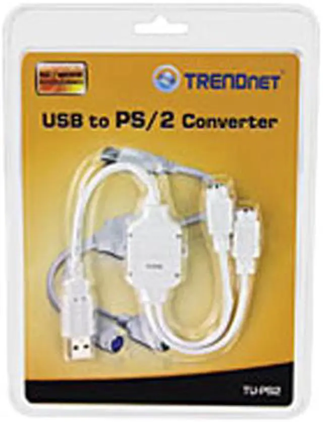 Alt view image 2 of 2 - TRENDnet Model TU-PS2 0 ft. USB to PS/2 Converter