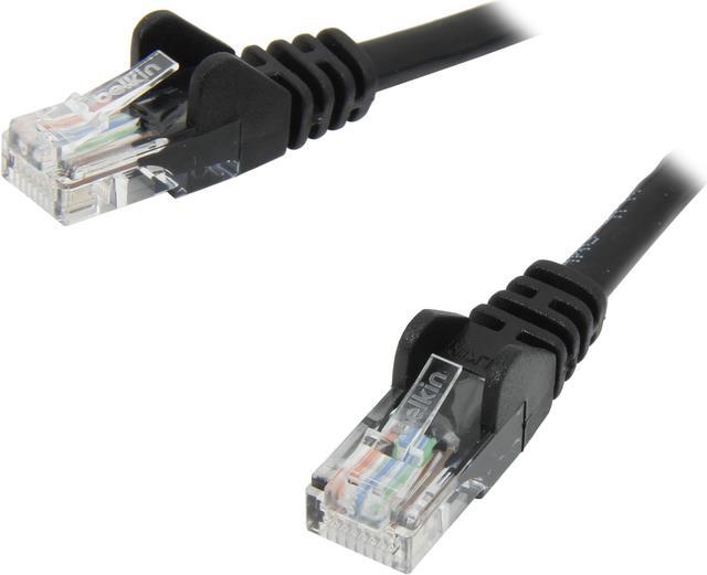 Main image of Belkin A3L791-02-BLK-S 2 ft. Cat 5E Black UTP RJ45M/RJ45M Snagless Patch Cable
