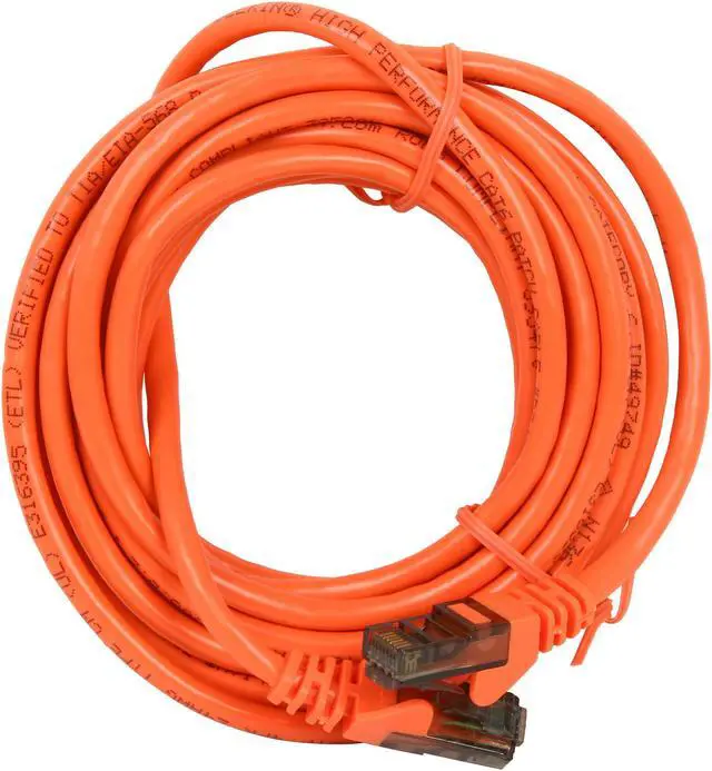 Alt view image 2 of 3 - Belkin A3L980-14-ORG-S 14 ft. Cat 6 Orange Network Cable
