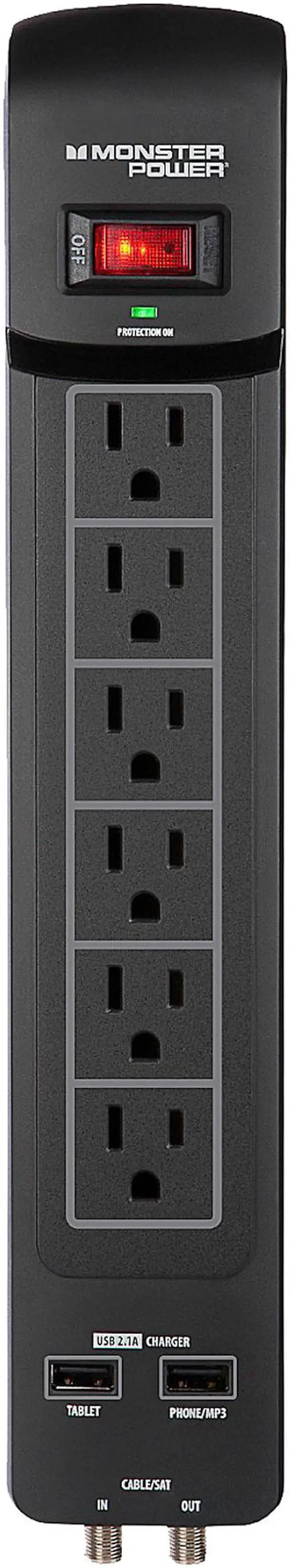 MONSTER 121826-00 (MP EXP 600 AVU) 6 ft. 6 Outlets 1080 Joules
