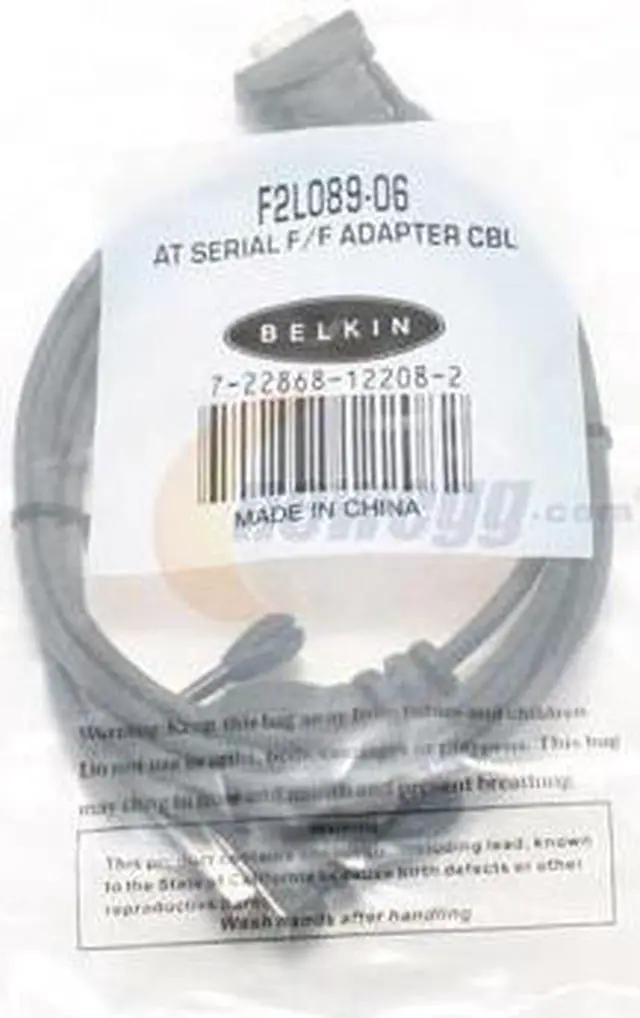 Alt view image 3 of 3 - BELKIN F2L089-06 AT Serial Adapter