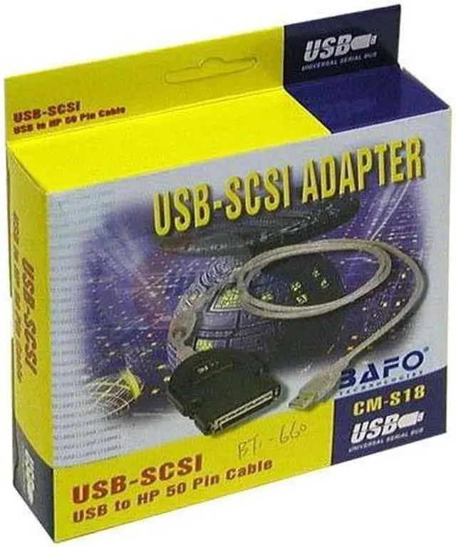 Alt view image 3 of 3 - BAFO Model CMS-18 USB to SCSI Adapter