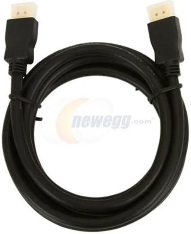 Alt view image 2 of 2 - GENERIC GNHC-283206-G 6 ft. Black HDMI V1.3/CAT.2 (1080P) 28AWG Cable Male to Male