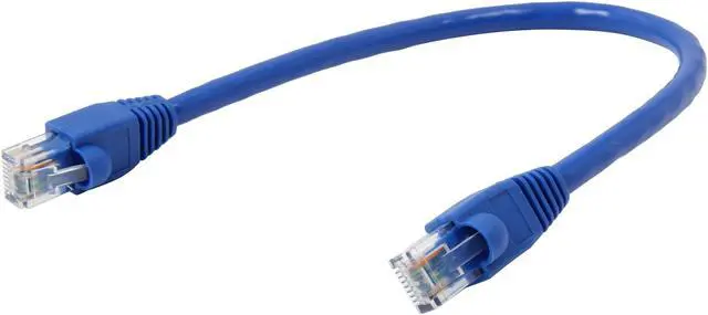 Alt view image 2 of 3 - Coboc NW-6-1-BL 1 ft. Cat 6 Blue Cat6 550Mhz UTP Network Cable