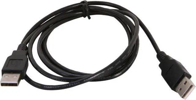 Alt view image 2 of 3 - Coboc 6 ft. USB 2.0 A Male to A Male Cable (Black)