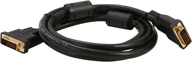 Alt view image 2 of 3 - Coboc DVI-6-MM Black Male to Male DVI-D Male to DVI-D Male Dual Link Cable