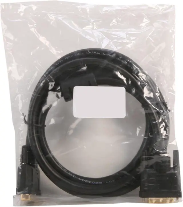 Alt view image 3 of 3 - Coboc DVI-6-MM Black Male to Male DVI-D Male to DVI-D Male Dual Link Cable