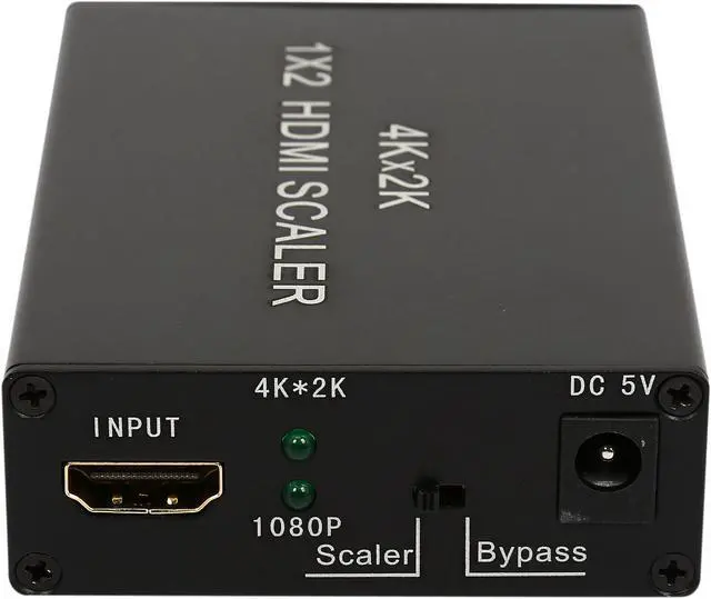 Alt view image 3 of 6 - Coboc HM-SPL-4KUP-1X2 2 Ports 1 in 2 out 4K2K HDMI Scaler splitter w/4K2K,1080P,3D HDCP Supports - Up & Down Scaling 1080P and UHD 4K at 24/25/30fps input.
