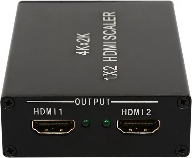 Alt view image 5 of 6 - Coboc HM-SPL-4KUP-1X2 2 Ports 1 in 2 out 4K2K HDMI Scaler splitter w/4K2K,1080P,3D HDCP Supports - Up & Down Scaling 1080P and UHD 4K at 24/25/30fps input.