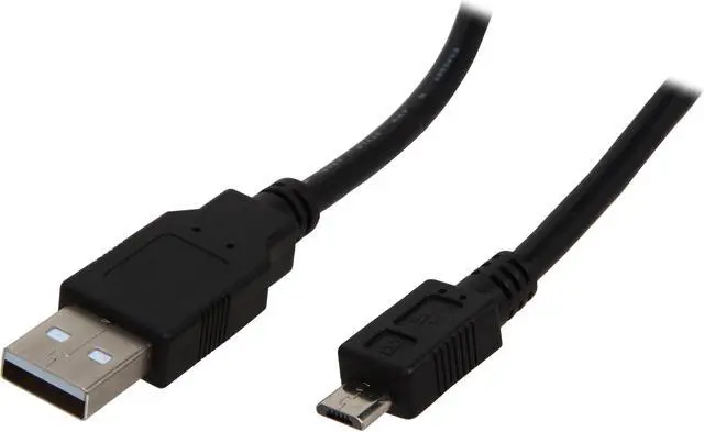 Main image of Coboc 10 ft. USB 2.0 A Male to Micro-B 5-pin Male Cable (Black)