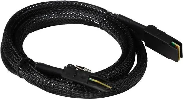 Alt view image 2 of 3 - Coboc SFF8087-MM-1M 1 meter 30AWG Internal Mini SAS 36-Pin SFF-8087 Male to Mini SAS 36-Pin SFF-8087 Male Cable with Nylon Braiding