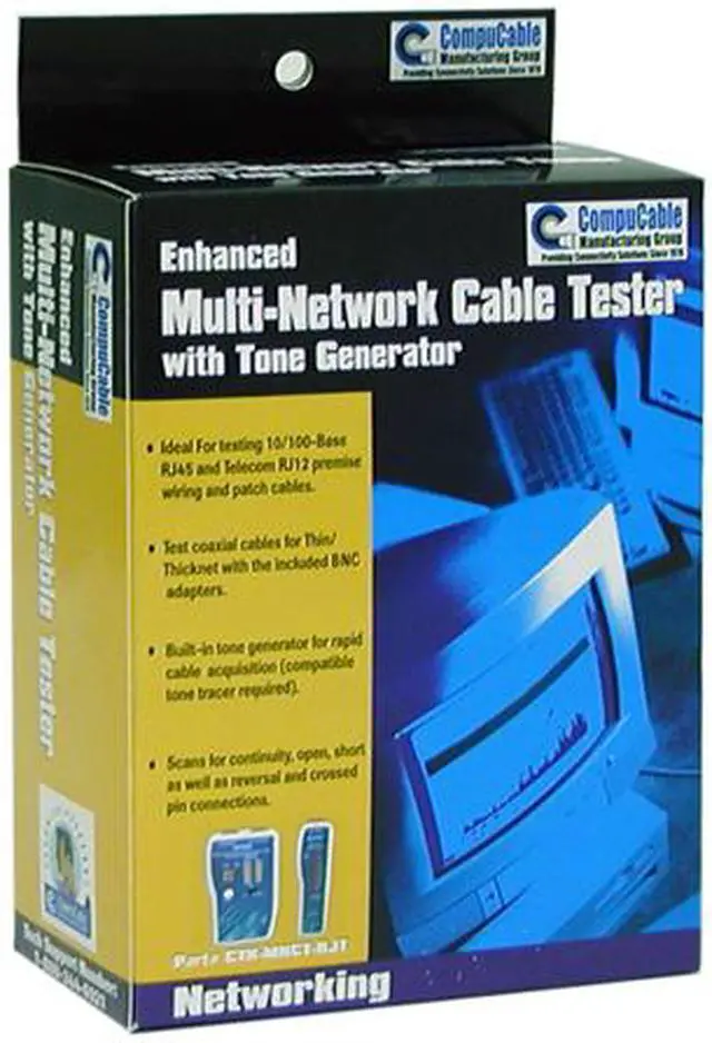 Alt view image 4 of 4 - addlogix CTK-MNCT-RJT Enhanced Multi-Network Cable Tester with Tone Generator