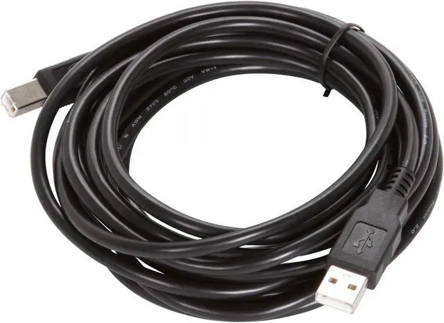 Alt view image 2 of 3 - Rosewill RCW-102RT - 15-Foot USB 2.0 A Male to B Male Cable, Black