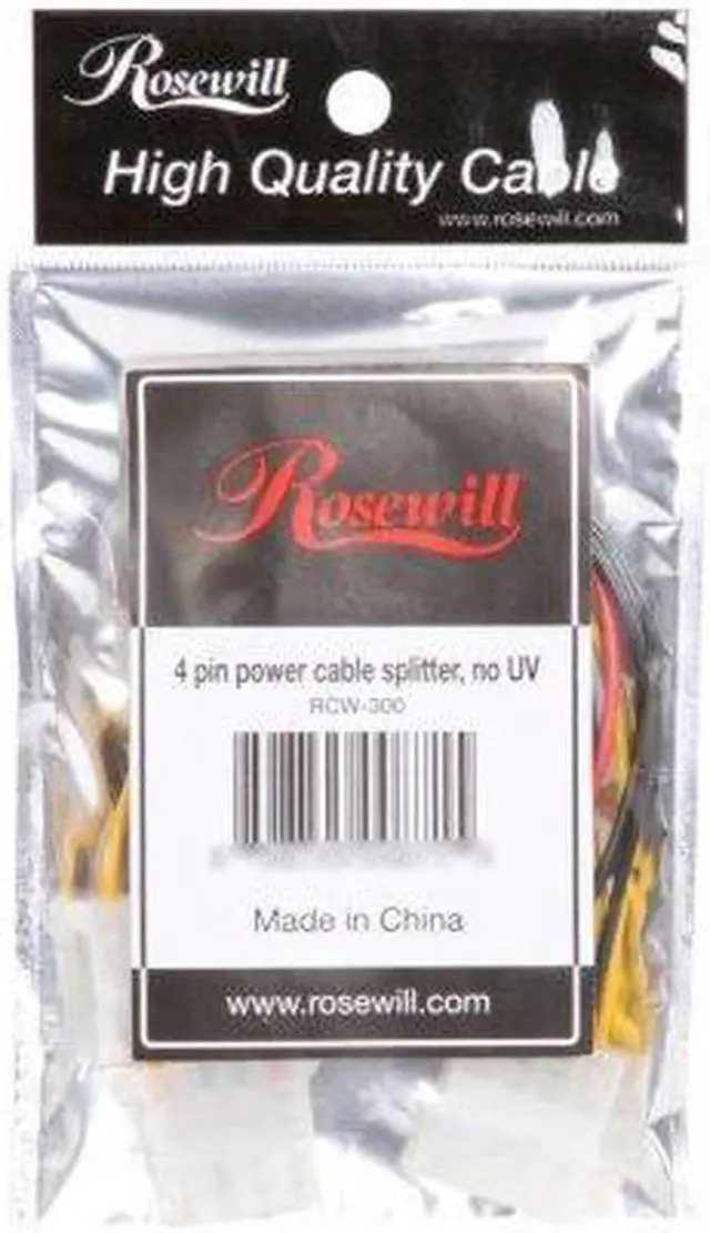 Alt view image 3 of 3 - Rosewill RCW-300 8 in. Power Splitter Multi-Color Cable