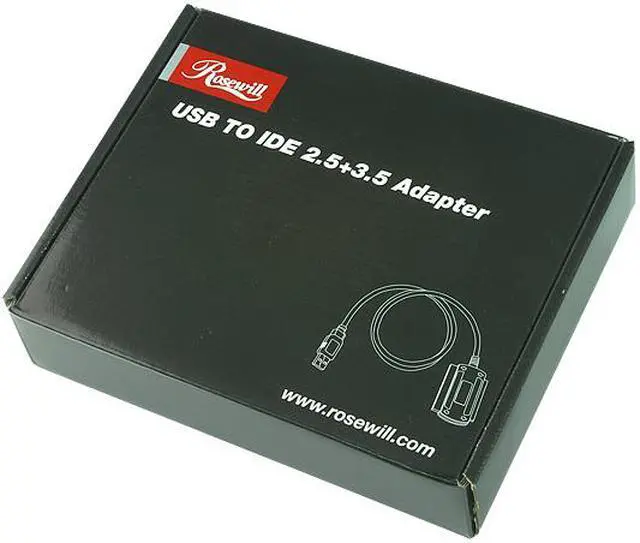 Alt view image 5 of 5 - Rosewill RCW-604 /USB2.0 to 2.5&3.5 IDE Cable With Power Adapter /Transparent