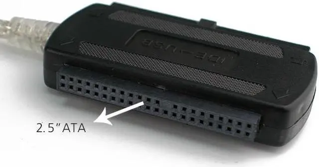 Alt view image 4 of 5 - Rosewill RCW-604 /USB2.0 to 2.5&3.5 IDE Cable With Power Adapter /Transparent