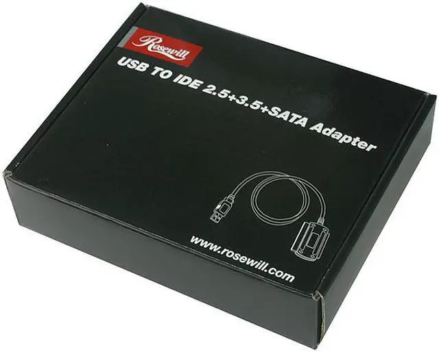 Alt view image 5 of 5 - Rosewill RCW-605 /USB2.0 to 2.5&3.5 IDE & SATA Cable With Power Adapter /Black