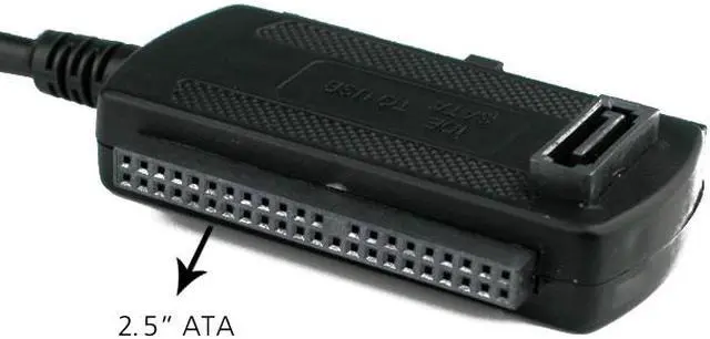 Alt view image 4 of 5 - Rosewill RCW-605 /USB2.0 to 2.5&3.5 IDE & SATA Cable With Power Adapter /Black