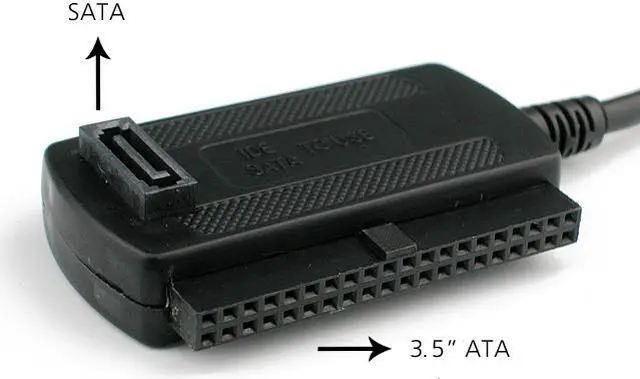 Alt view image 3 of 5 - Rosewill RCW-605 /USB2.0 to 2.5&3.5 IDE & SATA Cable With Power Adapter /Black