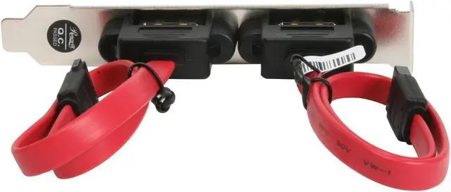 Alt view image 5 of 6 - Rosewill RC-202 Internal SATA to eSATA II External 2Port Host Bracket Cable 11"