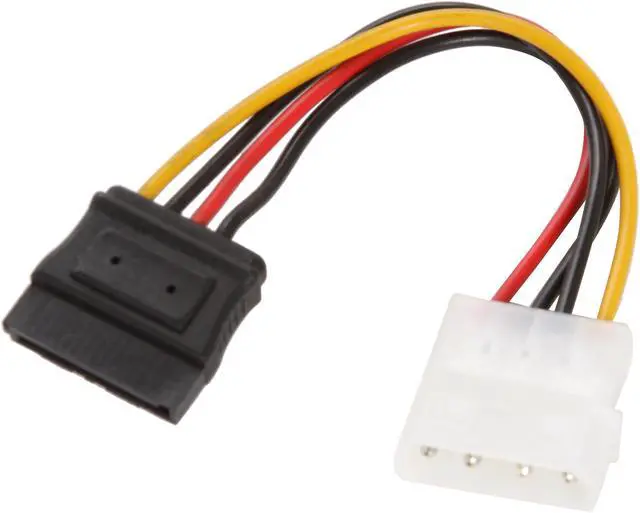 Alt view image 2 of 3 - Rosewill RCW-306 - 6" Serial ATA (SATA) II 5.25" Male to 15-Pin Serial ATA Female Multi-Color Power Adapter Cable