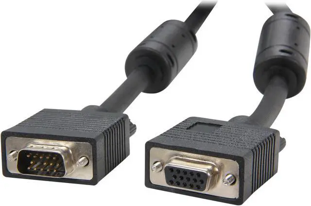 Main image of Rosewill RCW-800 - 6-Foot VGA / SVGA Male to Female Extension Coaxial Cable with Dual Ferrites Cores